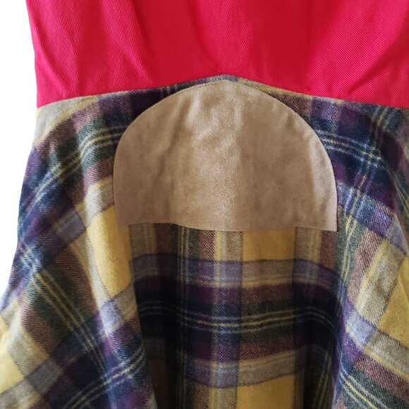 NWOT FC Lucid Retro Red & Plaid Schoolgirl Dress sz m - Picture 8 of 10